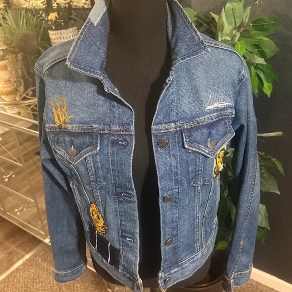 Michael Kors Patchwork Denim Jacket - Picture 1 of 9